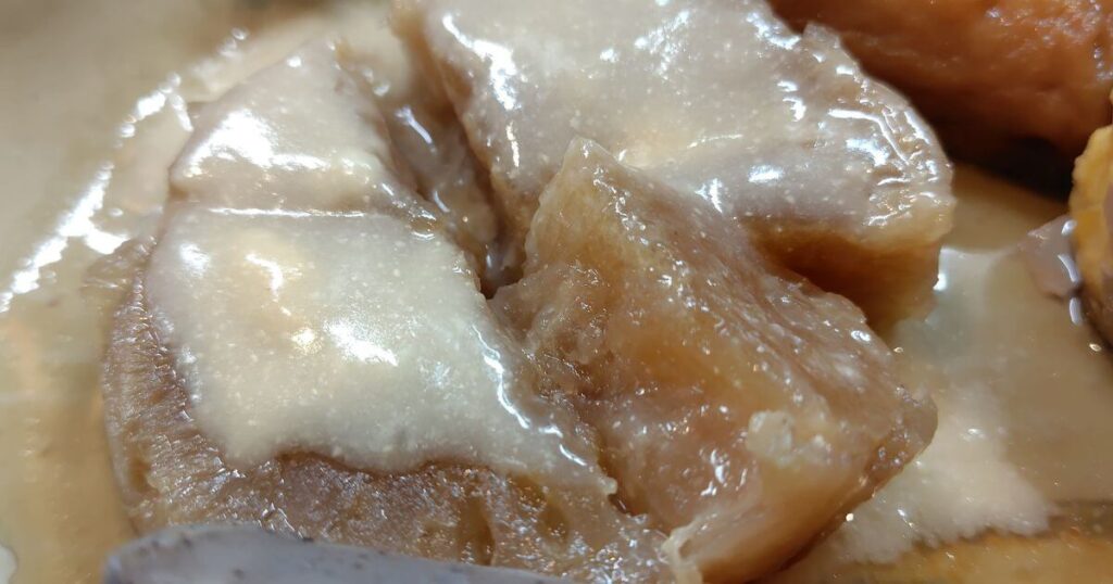 白みそだれの大根