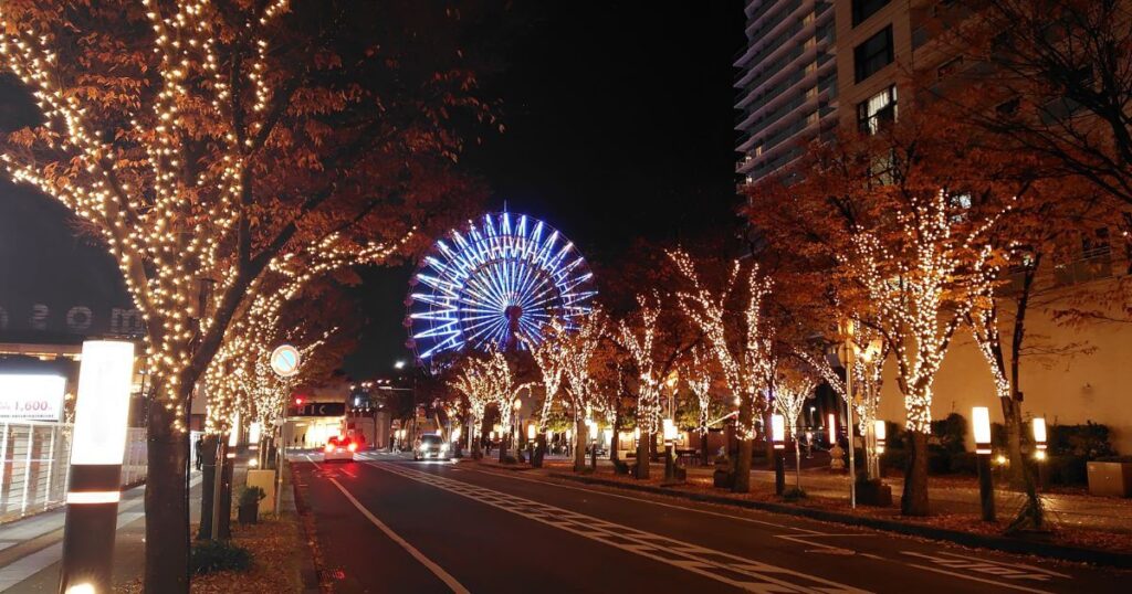 神戸ガス灯通りのイルミネーション