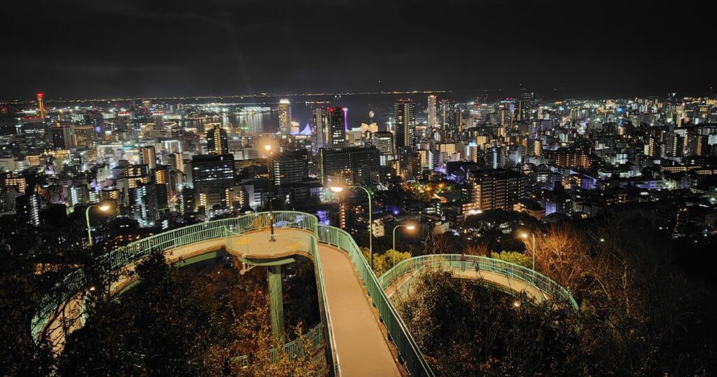 ビーナスブリッジと神戸の夜景