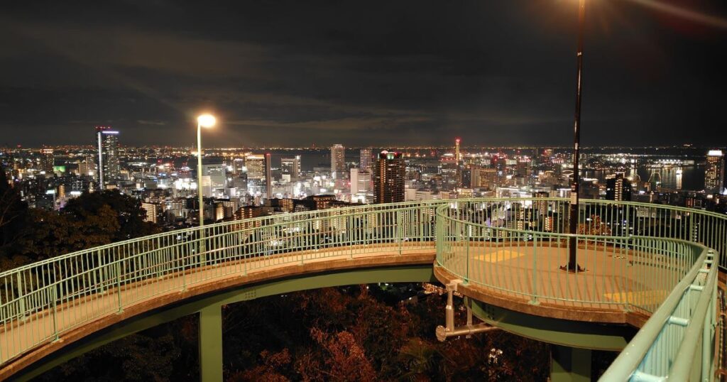 ビーナスブリッジと神戸の夜景