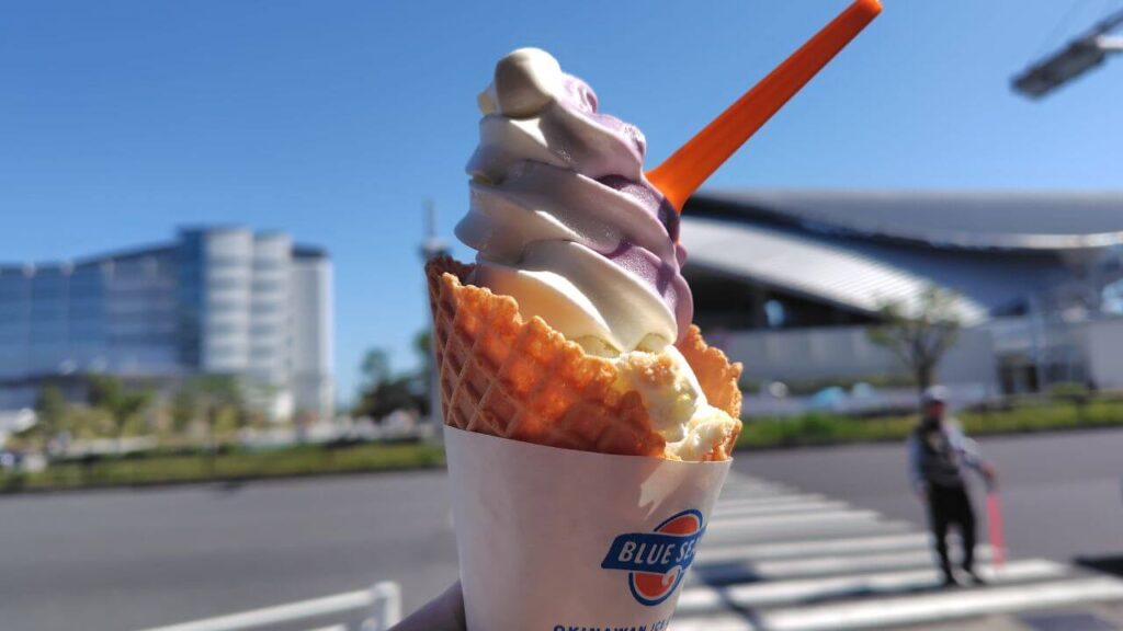 ブルーシールのちんすこうのアイスクリーム